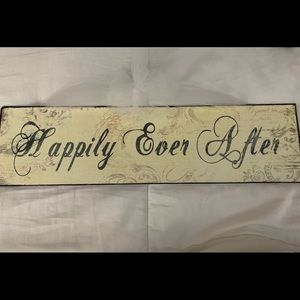 Happily Ever After Metal Plaque